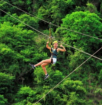 canopy tour woman